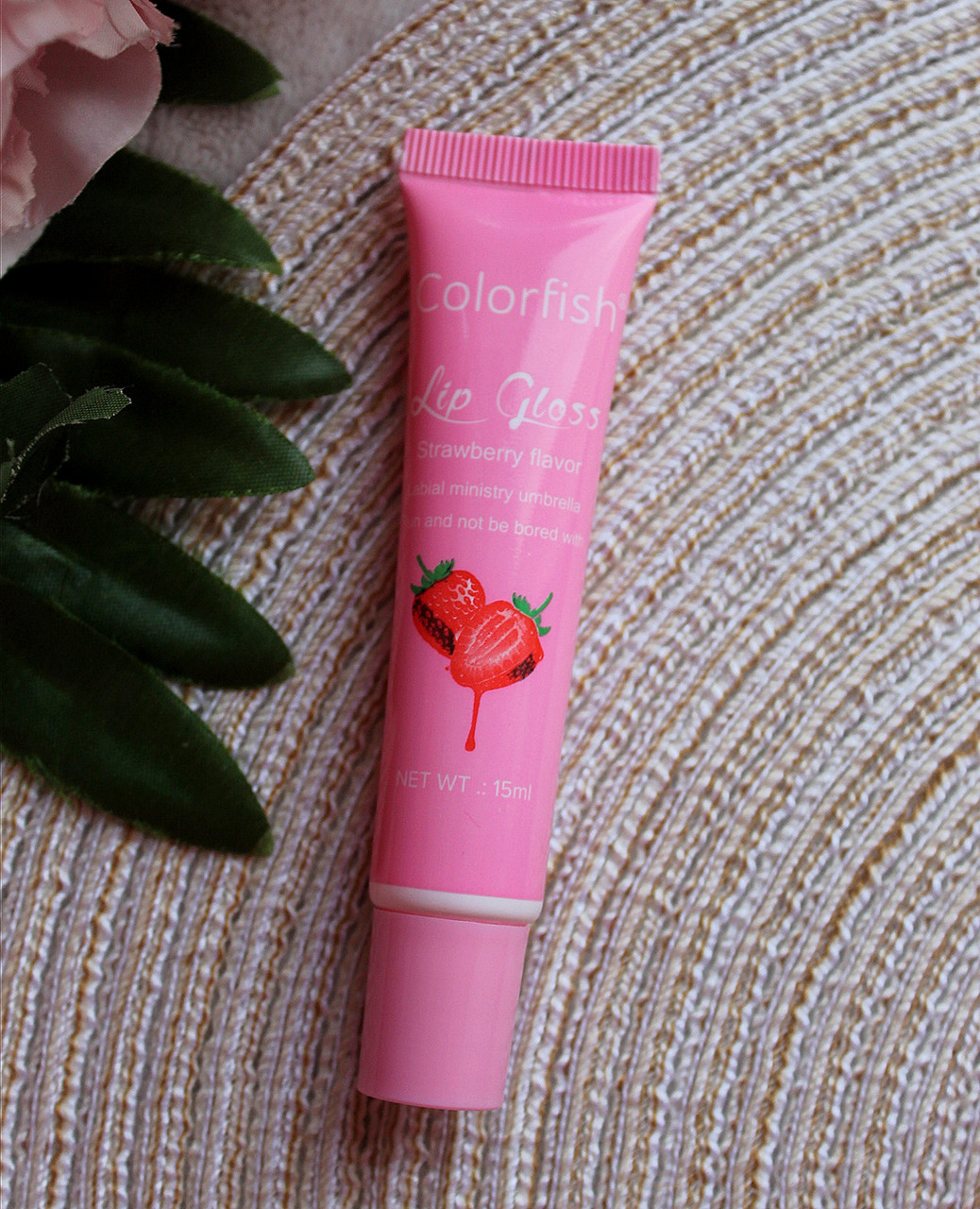 Зволожуючий блиск для губ Colorfish Lip Gloss Strawberry flavor з ароматом полуниці