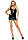 Leg Avenue Vinyl lace up mini dress L Black, фото 4