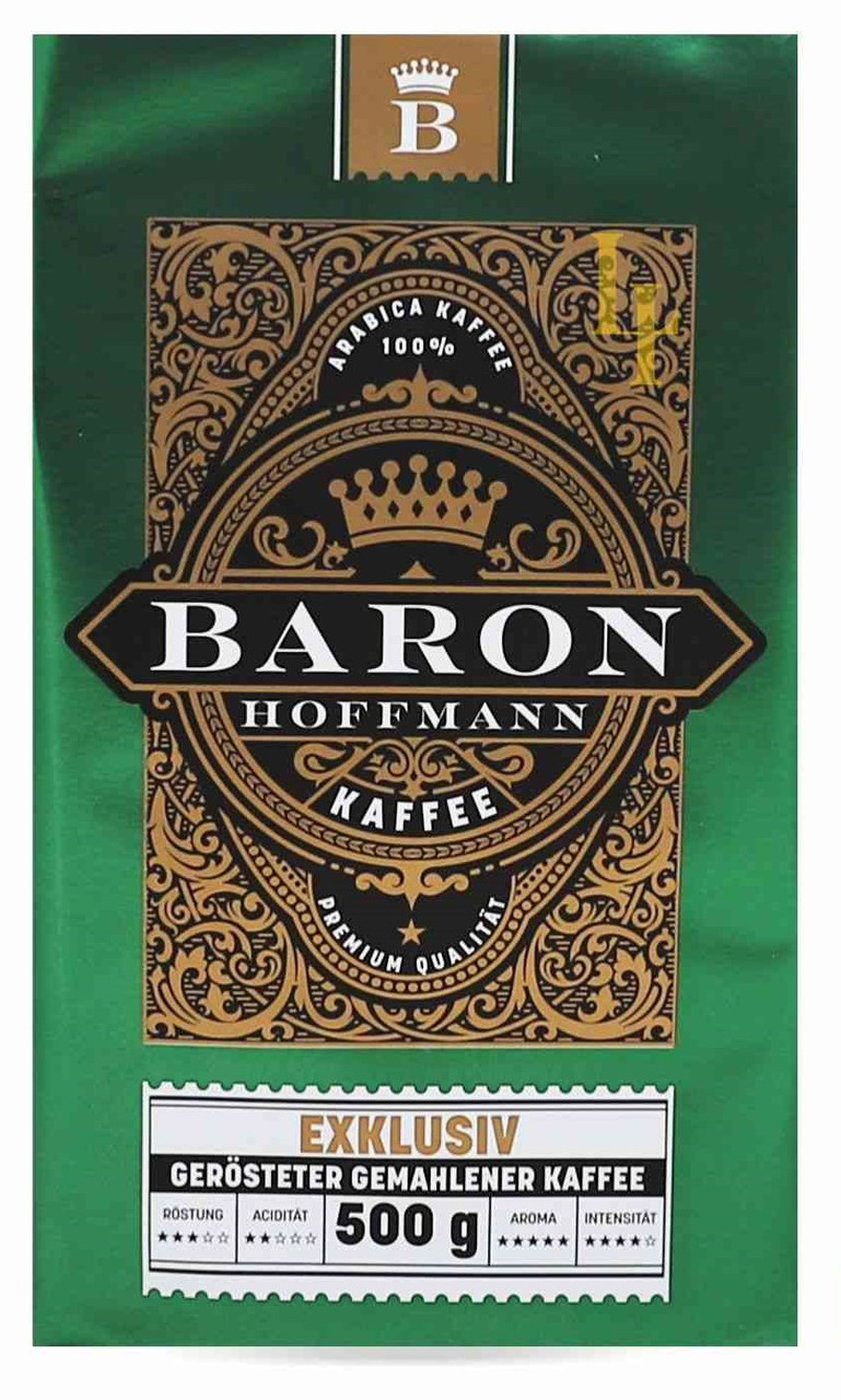 Кава натуральна мелена Baron Hoffmann Exclusiv 500 г (Німеччина)
