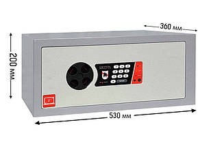 Griffon S.20.E Laptop 17" | Компактний меблевий сейф з електронним замком для зберігання ноутбуку, техніки та документів, фото 2