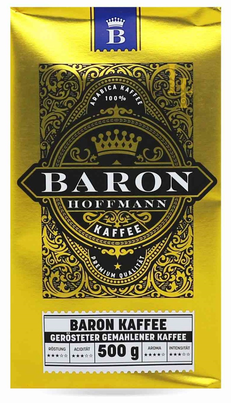 Кава натуральна мелена Baron Hoffmann Kaffee 500 г (Німеччина)