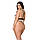 Боді Passion Viena Body 6XL/7XL beige, контрастне, бантики, вставка-сітка, відкриті сідниці, фото 3