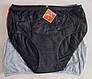 Труси жіночі однотонні з гіпюровими вставками 4XL (10 шт), фото 3