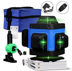 Лазерний рівень 4D MINI (Зелений Промінь / 2 Акумулятори)