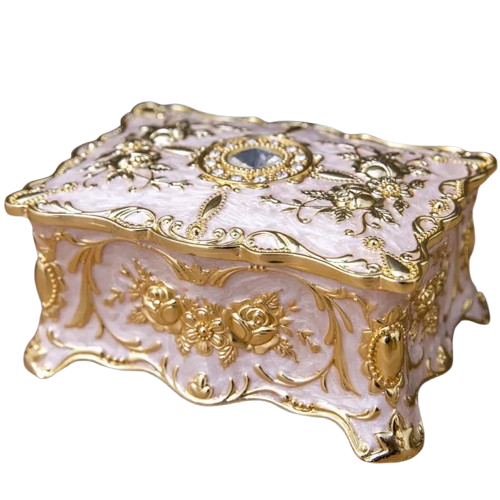 Ажурна скринька для прикрас (бежева), фото 1