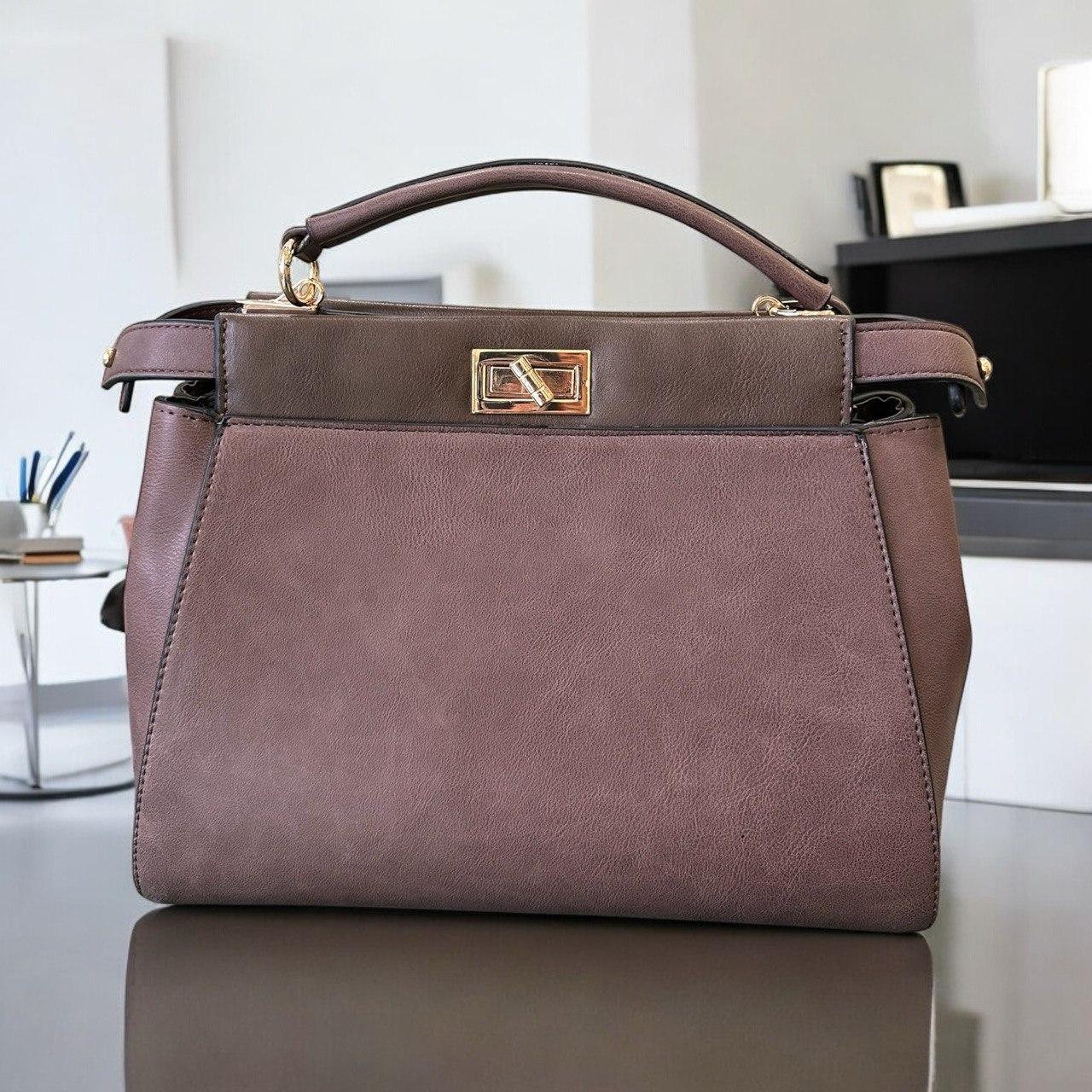 Сумка жіноча Betty Pretty з екошкіри мокко 505MOCCOVELVET