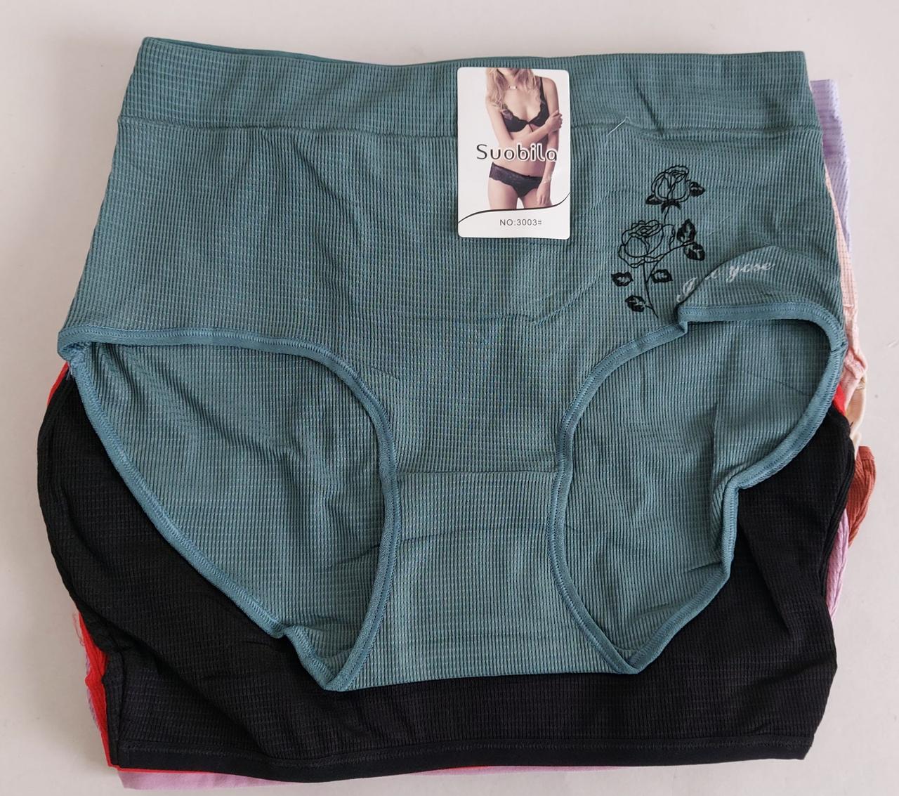 Труси жіночі з високою посадкою в кольорах 4XL (10 шт), фото 1