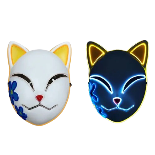 Світна маска Кітті — жовта, фото 1