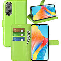 Чохол-книжка Litchie Wallet для Oppo A98 5G / A1 5G Light Green