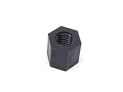 Нейлонова стійка M6x10 шестигранна чорна для плат