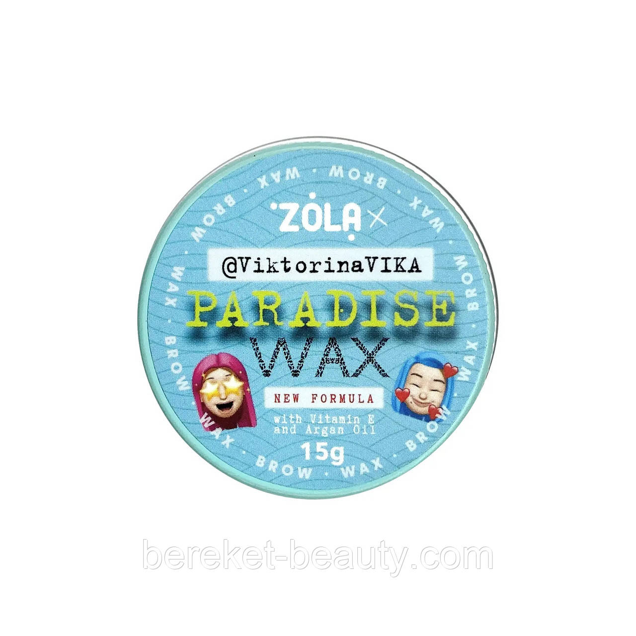 Zola Віск для укладання брів Paradise wax by VictorinaVIKA, 15 г