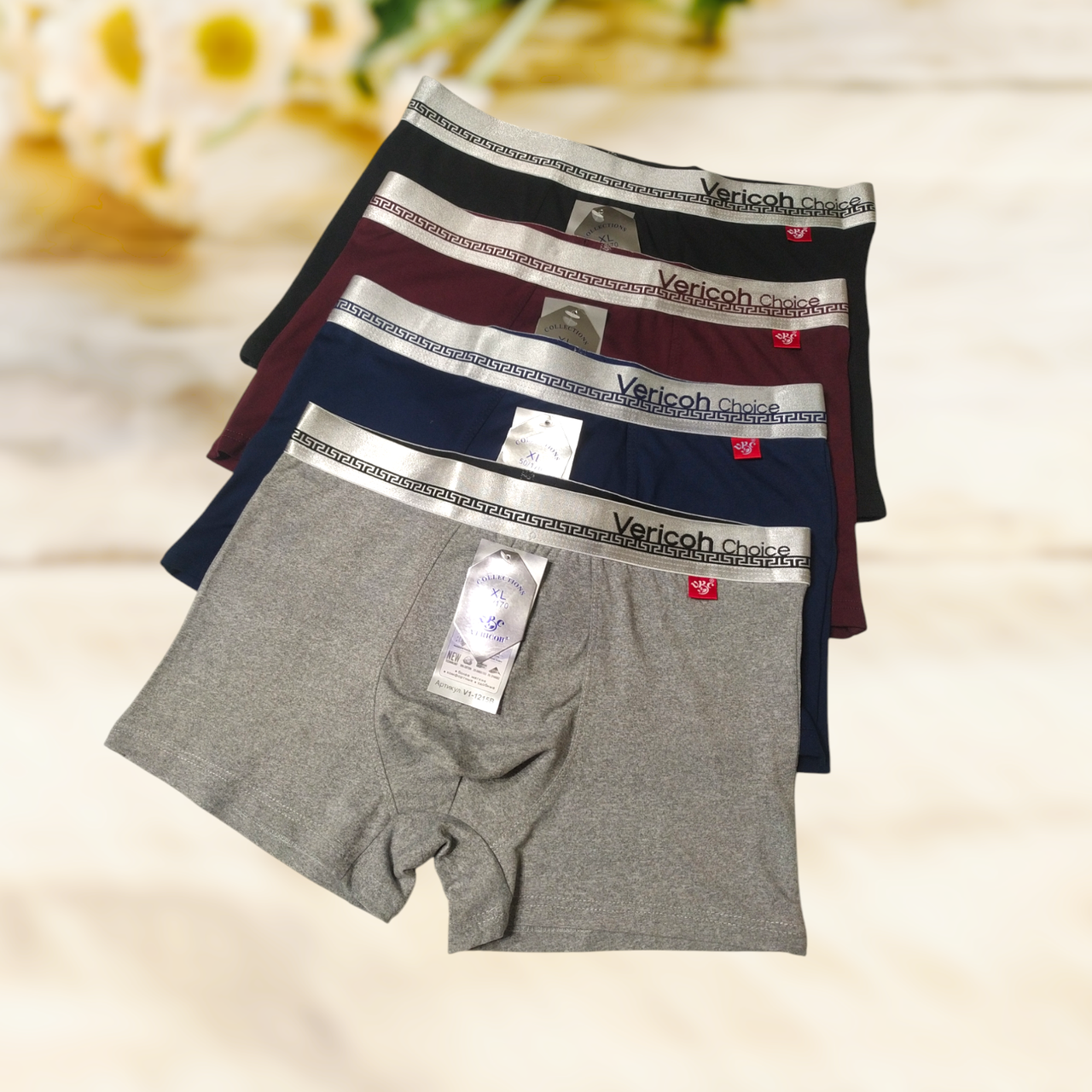 Труси боксери чоловічі Vericoh  1 шт Розміри XL 2XL 3XL 4XL, фото 1