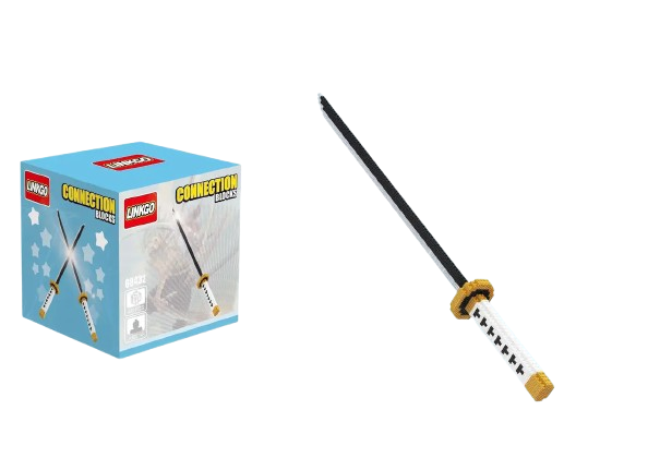 Катана Вадо Ітімондзі конструктор на 429 блоки. Іграшкова міні катана 62 СМ, фото 1