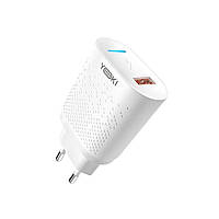 Мережевий зарядний пристрій Yoki Led Series YK-QC 3.0 18 W Білий