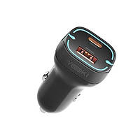Автомобільний зарядний пристрій Yoki Led Series YK-C20 PD/QC 20W