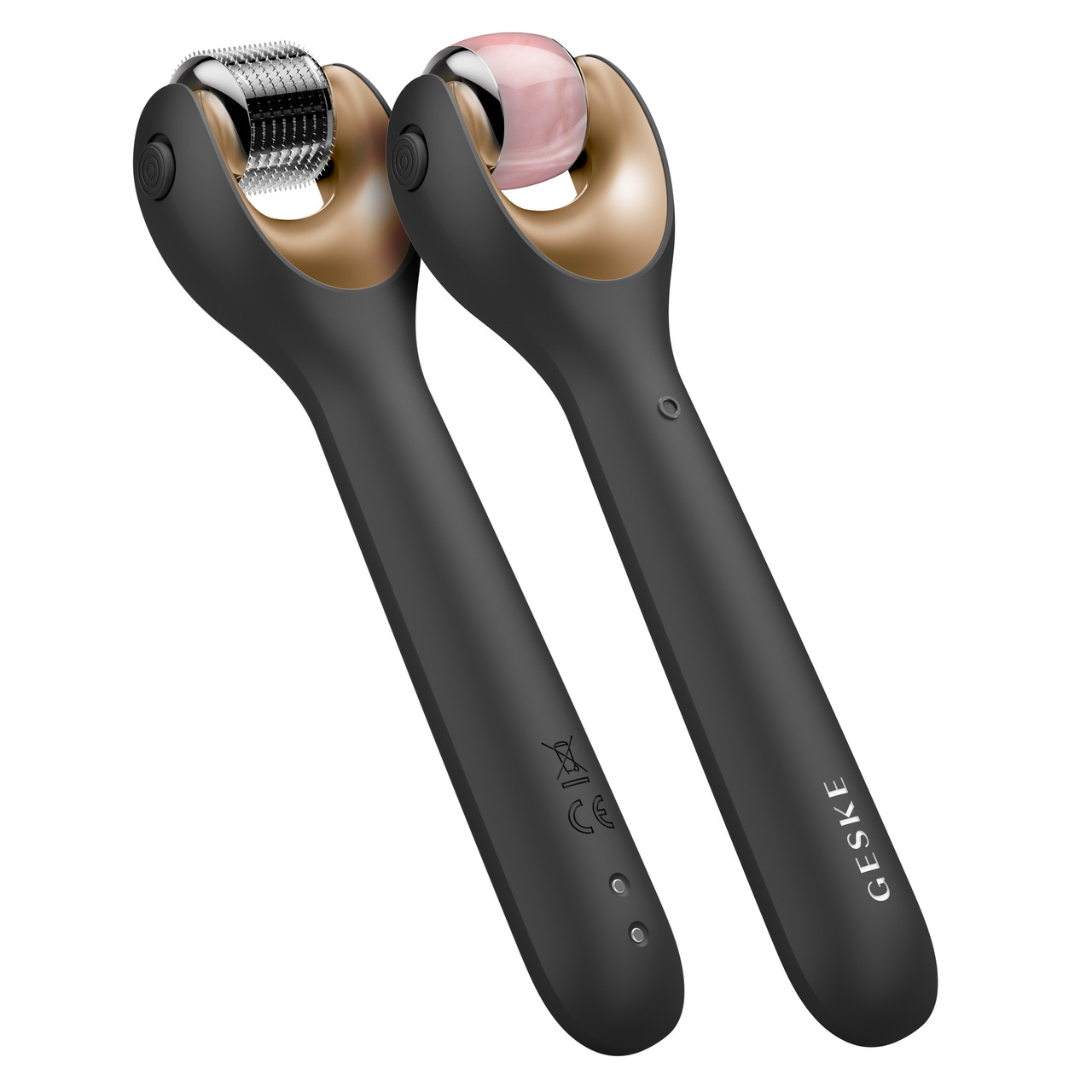 Електронний ролер для обличчя із мікроголками GESKE MicroNeedle Face Roller 9в1 gray