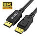 Кабель Choetech DisplayPort — DisplayPort (M/M), 2 м, Black (XDD01-BK), фото 3
