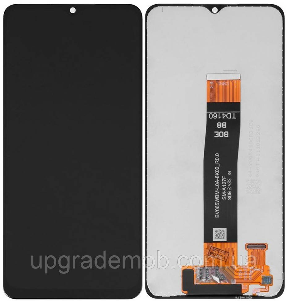 Дисплей модуль тачскрин Samsung A127 Galaxy A12 2021 / A125 / M127 чорний оригінал SM-A127F