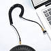 Аудіо-кабель SkyDolphin SR08 Spring Wire 3.5 мм - 3.5 мм (M/M), 1 м, Black (SDAUX-000062), фото 3