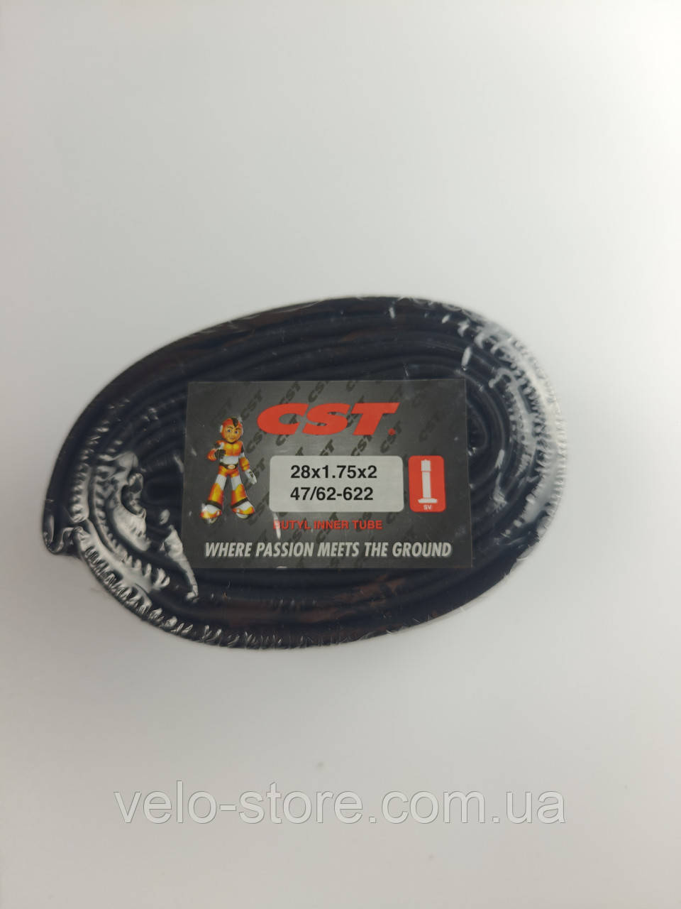 Велокамера 28х1.75/2.4 (47/62-622) AV CST. Камера для велосипеда, Велосипедна камера, фото 1
