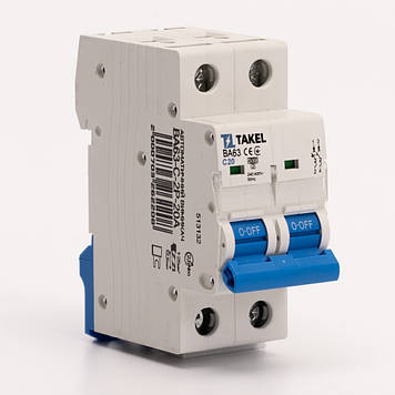 Автоматичний вимикач ВА63-C-2Р-25А