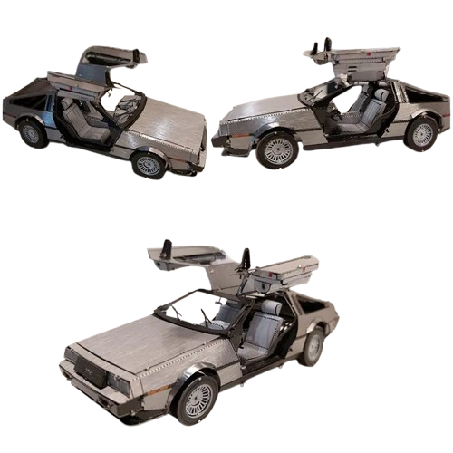 Делоріан "Назад у майбутнє" 3д пазл металевий. 3D-S054 пазл для домашнього складання, фото 1