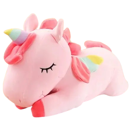 Велика м'яка іграшка "Єдиноріг рожевий" 80см плюшова іграшка дуже м'якенька!, фото 1