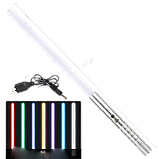 Світловий меч 77см, 14 режимів свічення + звук та датчик руху (хром), фото 2