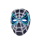Неонова Лед маска Людина Павук біла. Карнавальна маска Led маска Spider Man