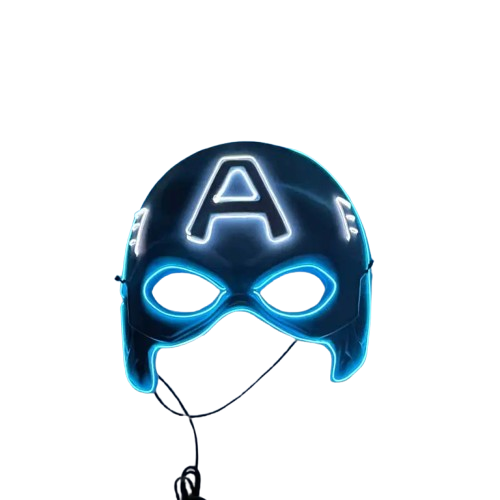 Маска неонова на підлогу обличчя Капітан Америка, фото 1