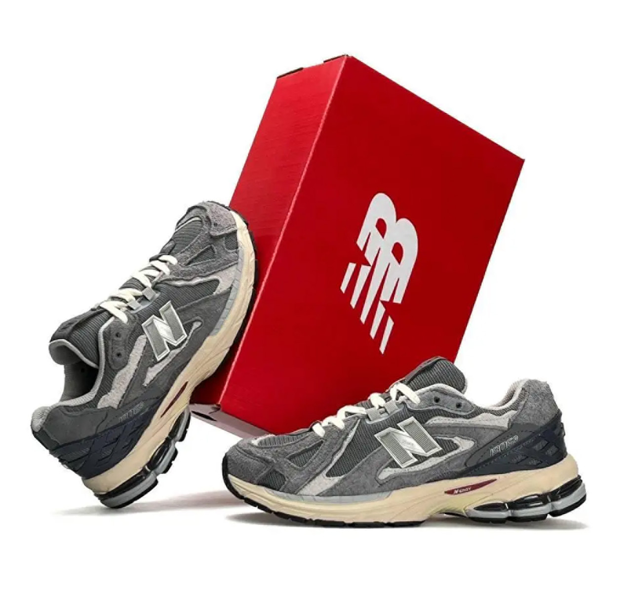 Чоловічі кросівки замша текстиль New Balance 1906D Grey Beige, кеди Нью Беланс сірі. Чоловіче взуття, фото 1