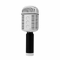 Мікрофон-караоке бездротовий MC-873 (Bluetooth, USB-слот) Grey