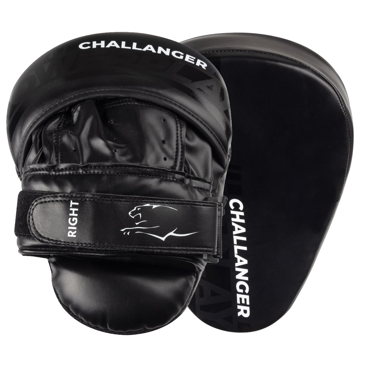 Боксерські лапи рукавички відпрацювання для ударів, Лапи ручні для ударів боксу та кік-боксингу PowerPlay Чорні