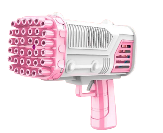 Пістолет базука генератор мильних бульбашок Розовый EvsE, фото 1