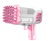 Пістолет базука генератор мильних бульбашок Розовый EvsE