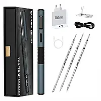 Паяльник Alientek T80 + 3 жала (KU,I,IS) + Блок живлення 100W