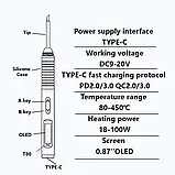Паяльник Alientek T80 + 3 жала (KU,I,IS) + Блок живлення 100W, фото 11
