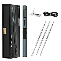 Паяльник Alientek T80 + 3 жала (KU,I,IS) живлення Type-C