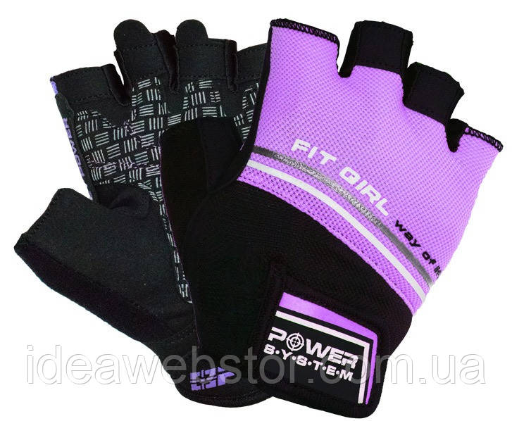Рукавички для фітнесу Power System PS-2920 Fit Girl Evo Purple XS