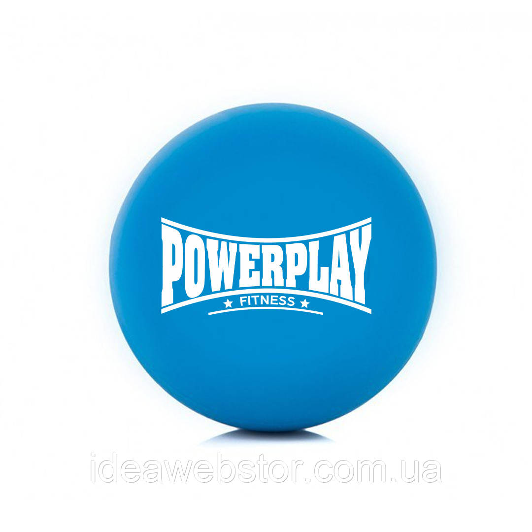 Масажний силіконовий м'яч PowerPlay PP-4354 Silicone Lacrosse Ball (6.3см.) Синій
