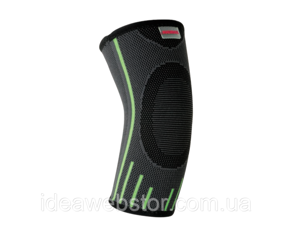 Компресійний налокітник MadMax MFA-283 3D Compressive elbow support Dark grey/Neon green S