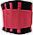 Пояс компресійний для і підтримки спини неопреновий MadMax MFA-277 Slimming belt Black/rubine red розмір S, фото 6