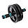 Ролик тренажер для преса подвійний гімнастичний U-Powex Ab wheel with mat 18.5см, фото 9