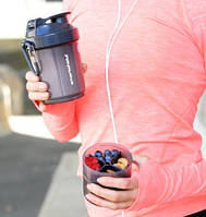 Шейкер спортивний для води та спортивного харчування SmartShake Original2GO 600ml Black