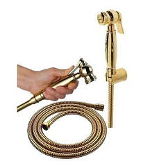 Золотий гігієнічний душ з тримачем та шлангом Bugnatese Італія