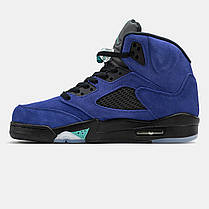 Чоловічі Кроссовки Nike Air Jordan 5 Retro Alternate Grape / Найк Аїр Джордан 5 Ретро Алтернейт Грейп Сині, фото 4