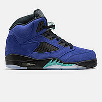 Чоловічі Кроссовки Nike Air Jordan 5 Retro Alternate Grape / Найк Аїр Джордан 5 Ретро Алтернейт Грейп Сині, фото 3
