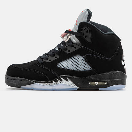 Чоловічі Кроссовки Nike Air Jordan 5 Retro Black Metallic / Найк Аїр Джордан 5 Ретро Металик Чорні, фото 1