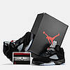 Чоловічі Кроссовки Nike Air Jordan 5 Retro Black Metallic / Найк Аїр Джордан 5 Ретро Металик Чорні, фото 7