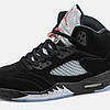 Чоловічі Кроссовки Nike Air Jordan 5 Retro Black Metallic / Найк Аїр Джордан 5 Ретро Металик Чорні, фото 8